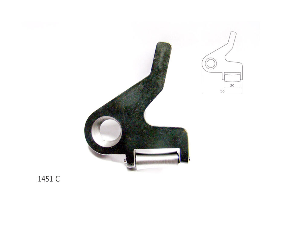 1451c piedino con rullino 20mm scarniture precise