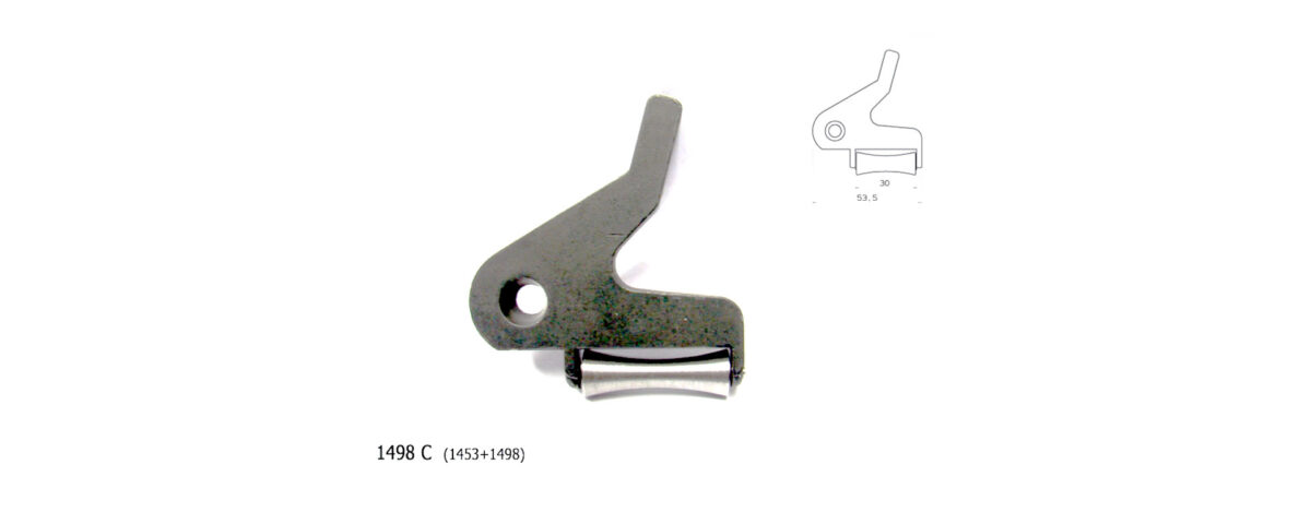 1498c piedino per spaccatura da 34 mm